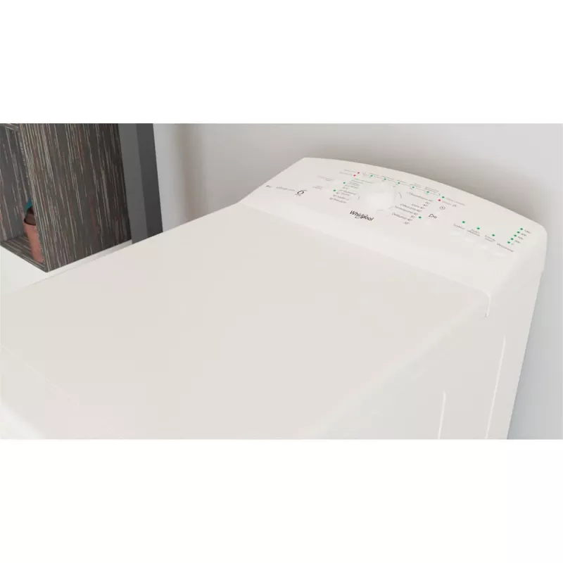 Whirlpool TDLR 6040L PL/N vrijstaande bovenlader wasmachine, 6 kg, 1000 tpm, wit