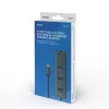 USB-C-hub SAVIO AK-57 met 3× USB-A, RJ-45 Gigabit Ethernet (5000 Mbit/s), aluminium grijs
