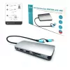 i-tec USB 3.0 USB-C/Thunderbolt 3x Display Metal Nano Dock met LAN + Power Delivery 100 W