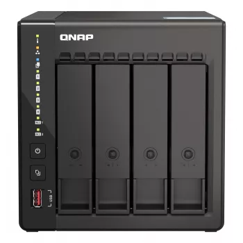 QNAP TS-453E NAS tower Intel® Celeron® J6412 8 GB 0 TB QNAP QTS zwart