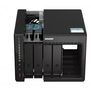 QNAP TS-453E NAS tower Intel® Celeron® J6412 8 GB 0 TB QNAP QTS zwart