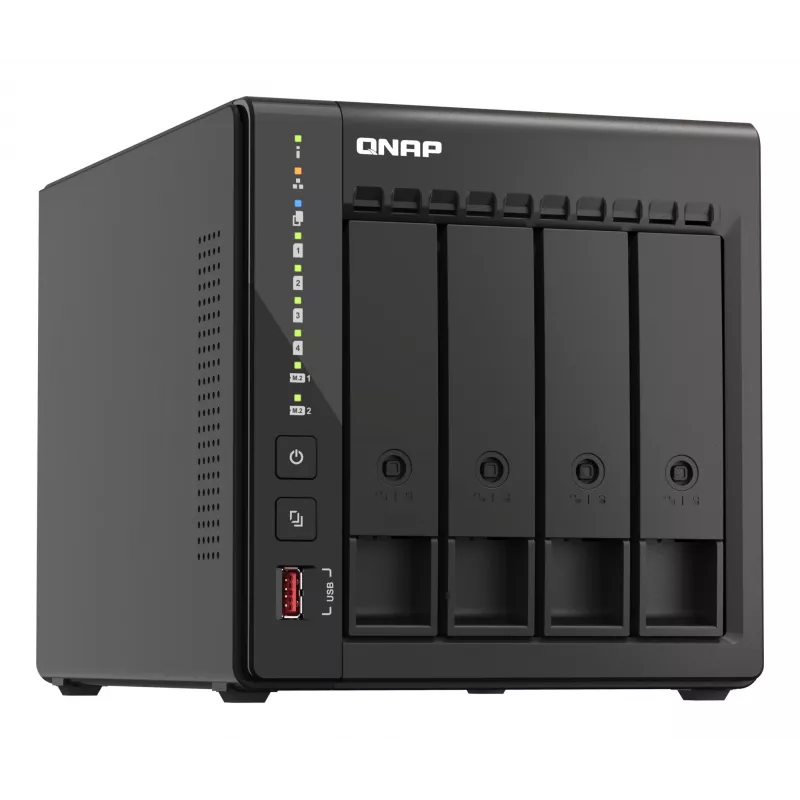 QNAP TS-453E NAS tower Intel® Celeron® J6412 8 GB 0 TB QNAP QTS zwart