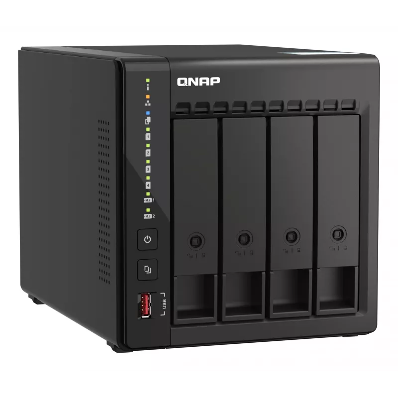 QNAP TS-453E NAS tower Intel® Celeron® J6412 8 GB 0 TB QNAP QTS zwart