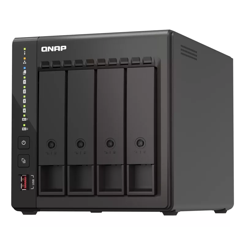 QNAP TS-453E NAS tower Intel® Celeron® J6412 8 GB 0 TB QNAP QTS zwart