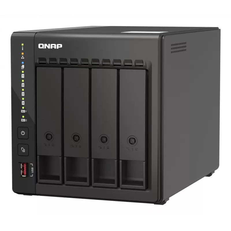 QNAP TS-453E NAS tower Intel® Celeron® J6412 8 GB 0 TB QNAP QTS zwart