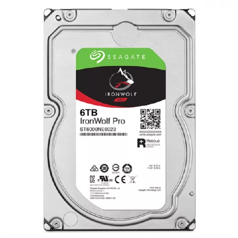 Seagate IronWolf Pro ST6000NT001 interne harde schijf 6 TB 7200 RPM 256 MB 3,5 inch