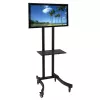 Techly ICA-TR23 mobiele tv-standaard op wielen, 32-70 inch, 40 kg, met plank