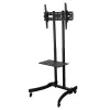 Techly ICA-TR23 mobiele tv-standaard op wielen, 32-70 inch, 40 kg, met plank