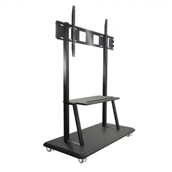 Draagbare vloerstandaard TECHLY Signage Display Mount ICA-TR31 voor 55–120 inch schermen, VESA 1200x600, max. belasting 150 kg, zwart