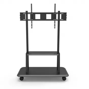 Draagbare vloerstandaard TECHLY Signage Display Mount ICA-TR31 voor 55–120 inch schermen, VESA 1200x600, max. belasting 150 kg, zwart