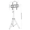 Techly universele vloerstandaard voor 17-60 inch televisies