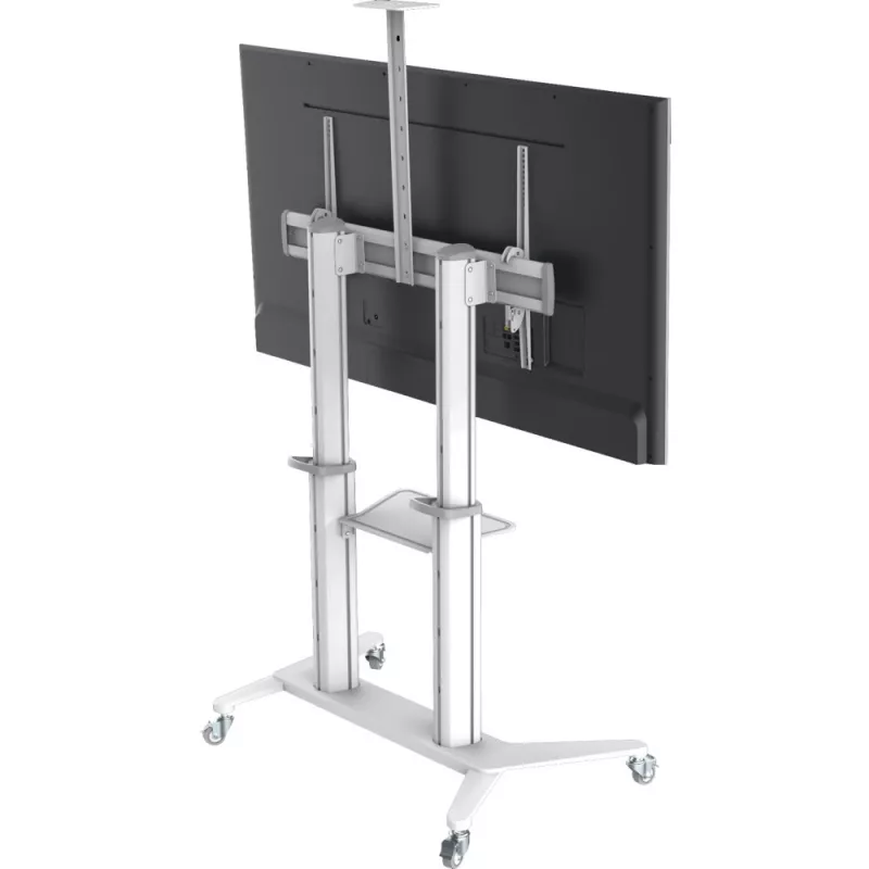 Techly ICA-TR49W multimedia-wagen/standaard wit voor flatscreen
