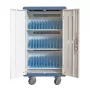 Techly geventileerd laadstation trolley 30 notebook of smartphone zwart/grijs