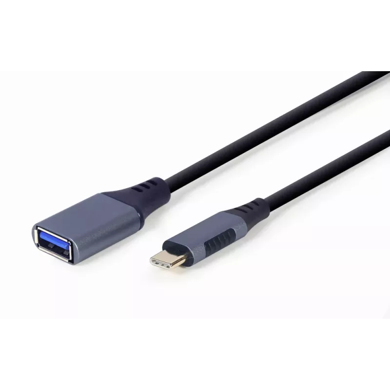 GEMBIRD USB 3.0 OTG Type-C- naar USB Type-A-kabel (CM/AF), Space Gray