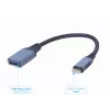 GEMBIRD USB 3.0 OTG Type-C- naar USB Type-A-kabel (CM/AF), Space Gray