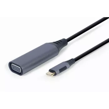 GEMBIRD USB Type-C-naar-VGA-displayadapter, 15 cm, Space Gray