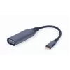GEMBIRD USB Type-C-naar-VGA-displayadapter, 15 cm, Space Gray