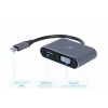 Gembird USB 3.0 Type-A-naar-HDMI + VGA-beeldschermadapter, spacegrijs