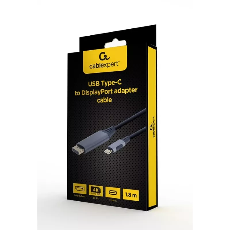 Gembird CC-USB3C-DPF-01-6 videokabel-adapter 1,8 m USB Type-C naar DisplayPort