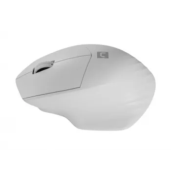 Draadloze Bluetooth optische muis NATEC Siskin 2 — 1600 DPI, Bluetooth 5.0, rechtshandig, wit