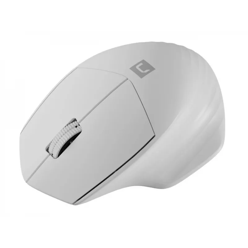 Draadloze Bluetooth optische muis NATEC Siskin 2 — 1600 DPI, Bluetooth 5.0, rechtshandig, wit
