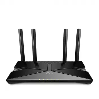 TP-Link AX1800 dual-band Wi-Fi 6-router, Wi-Fi 6 (802.11ax), dualband (2,4 GHz / 5 GHz), Ethernet LAN, zwart, tafelrouter