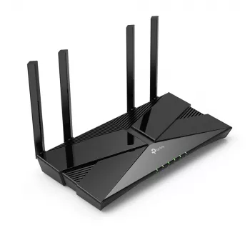 TP-Link AX1800 dual-band Wi-Fi 6-router, Wi-Fi 6 (802.11ax), dualband (2,4 GHz / 5 GHz), Ethernet LAN, zwart, tafelrouter