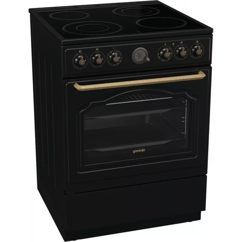 Gorenje GECS6B71CLB fornuis elektrisch keramische kookplaat zwart