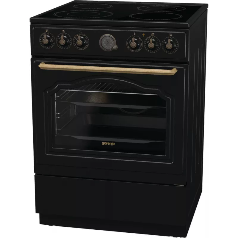 Gorenje GECS6B71CLB fornuis elektrisch keramische kookplaat zwart