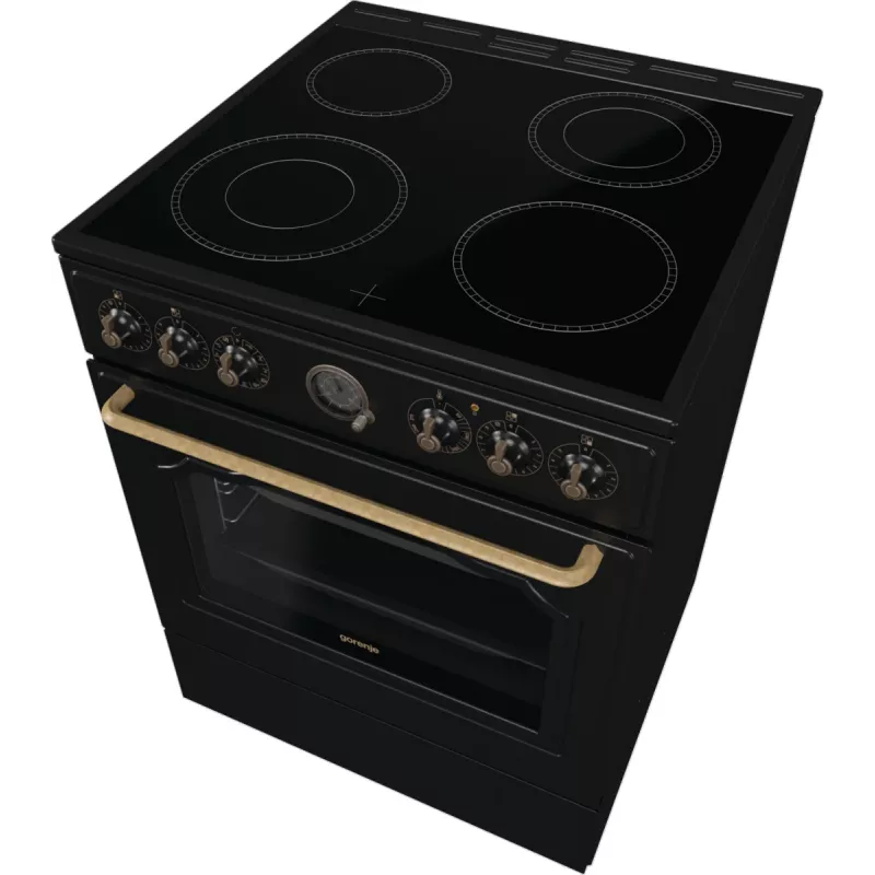 Gorenje GECS6B71CLB fornuis elektrisch keramische kookplaat zwart