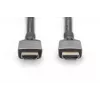 DIGITUS 8K PREMIUM HDMI 2.1 kabel 3m aluminium behuizing, verguld, ondersteunt 8K/60Hz