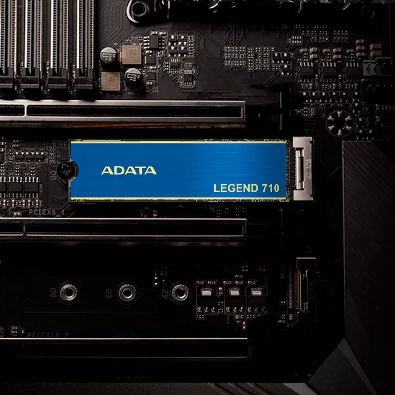SSD M.2 ADATA LEGEND 710 256 GB — PCIe 3.0 NVMe, lezen 2100 MB/s, schrijven 1000 MB/s