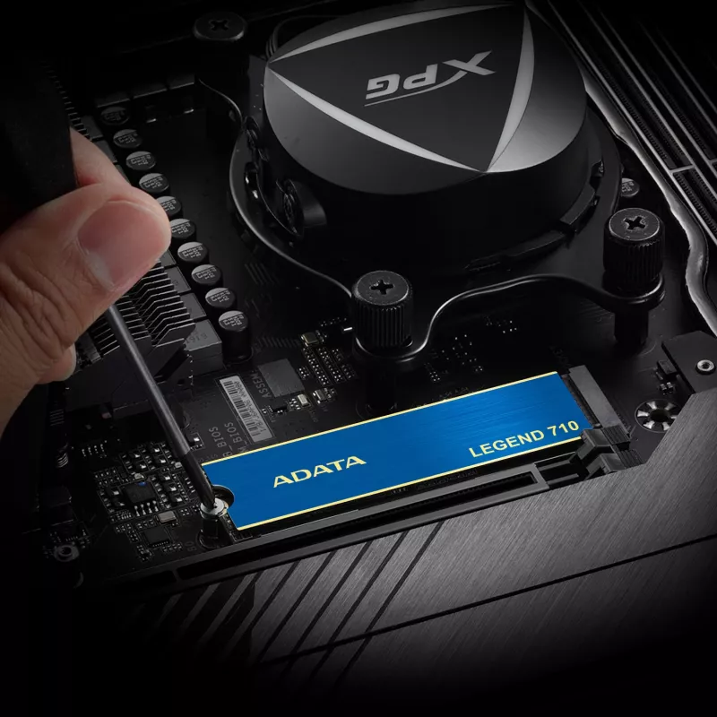SSD M.2 ADATA LEGEND 710 256 GB — PCIe 3.0 NVMe, lezen 2100 MB/s, schrijven 1000 MB/s