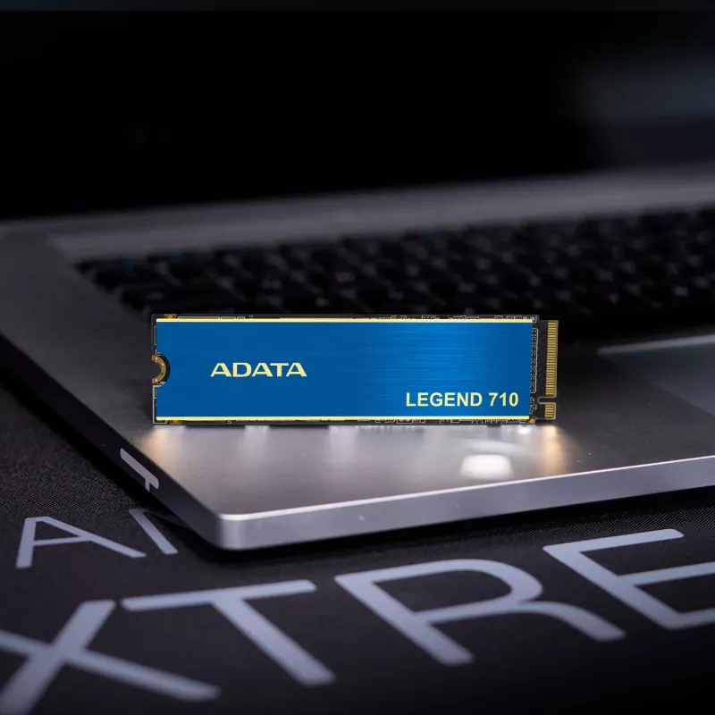 SSD M.2 ADATA LEGEND 710 256 GB — PCIe 3.0 NVMe, lezen 2100 MB/s, schrijven 1000 MB/s