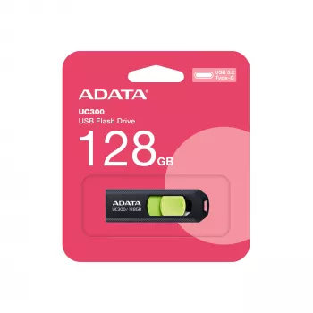 ADATA ACHO-UC300-128G-RNB USB-flashstation 128 GB USB Type-C 3.2 Gen 1 (3.1 Gen 1) zwart