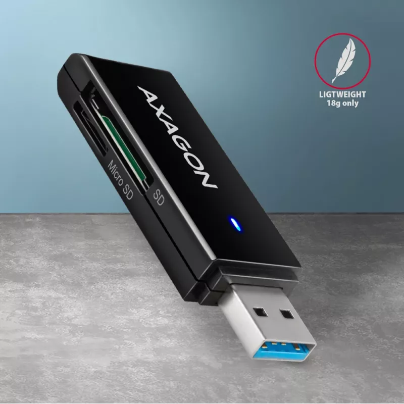 Kaartlezer Axagon CRE-S2N USB 3.2 Gen 1 Type-A zwart