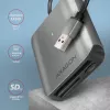 Axagon CRE-S3 externe USB-A 3.2 Gen 1 3-slot & LUN SD/microSD/CF-kaartlezer USB 3.2 Gen 1 (3.1 Gen 1) Type-A grijs