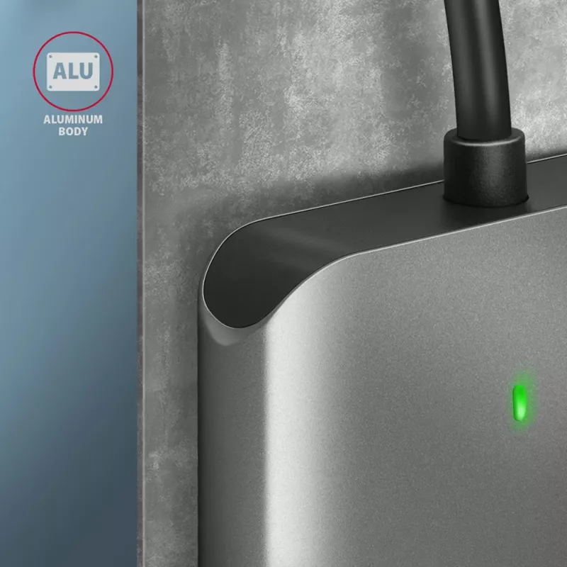 Axagon CRE-S3 externe USB-A 3.2 Gen 1 3-slot & LUN SD/microSD/CF-kaartlezer USB 3.2 Gen 1 (3.1 Gen 1) Type-A grijs