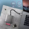 Axagon CRE-S3C aluminium highspeed USB-C 3.2 Gen 1 geheugenkaartlezer, 3 slots, UHS-II