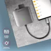 Axagon CRE-S3C aluminium highspeed USB-C 3.2 Gen 1 geheugenkaartlezer, 3 slots, UHS-II