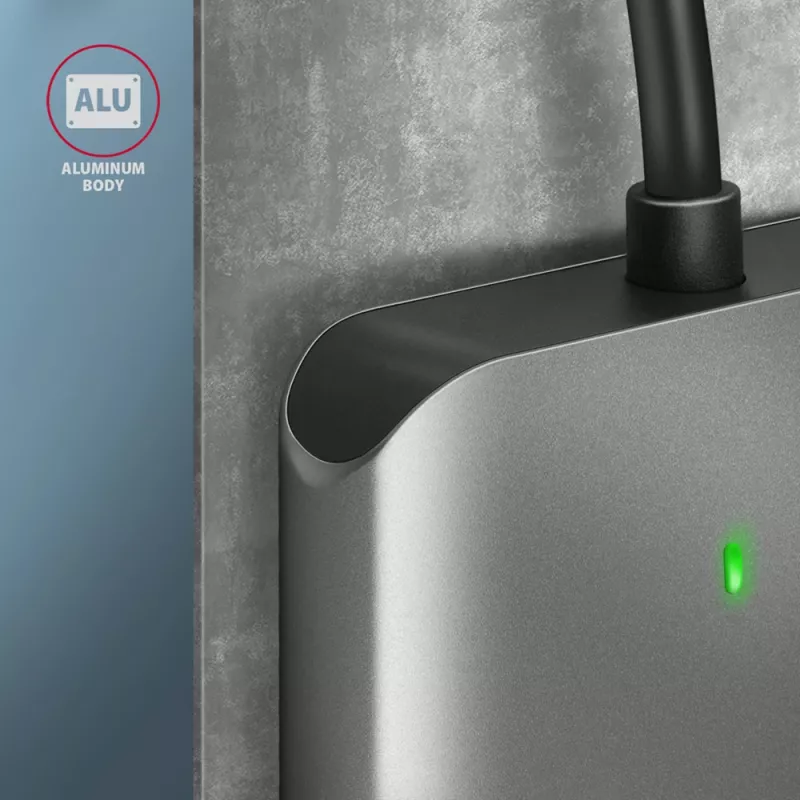 Axagon CRE-S3C aluminium highspeed USB-C 3.2 Gen 1 geheugenkaartlezer, 3 slots, UHS-II