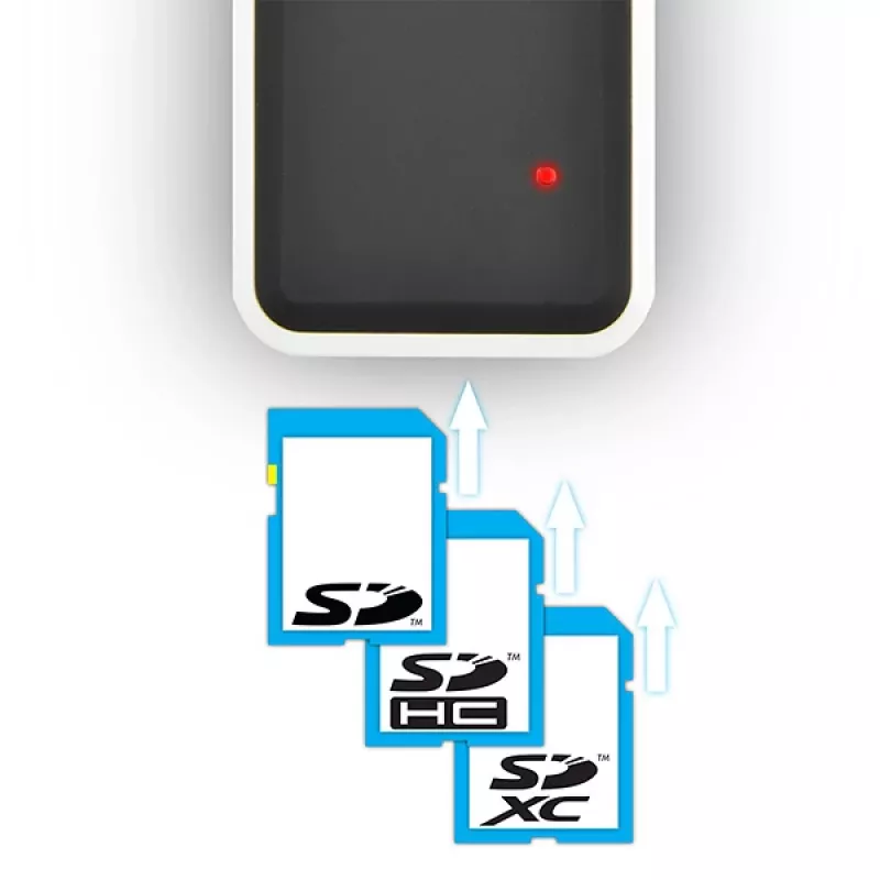 Axagon CRE-X1 externe 5-slot kaartlezer, CF, CF Type II, MMC, MMC Mobile, MMCmicro, MS Duo, MS PRO, Memory Stick (MS), MicroDrive, MicroSD...,