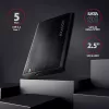 HDD/SSD-behuizing AXAGON EE25-A6M — 2,5 inch SATA, USB 3.2 Gen 1 (5 Gbit/s), Micro-USB B naar USB Type-A, aluminium, zwart