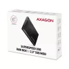 HDD/SSD-behuizing AXAGON EE25-A6M — 2,5 inch SATA, USB 3.2 Gen 1 (5 Gbit/s), Micro-USB B naar USB Type-A, aluminium, zwart