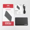 Axagon EE25-SL schroefloze USB 3.2 Gen 1 - SATA 6G externe behuizing voor 2,5 inch SSD/HDD