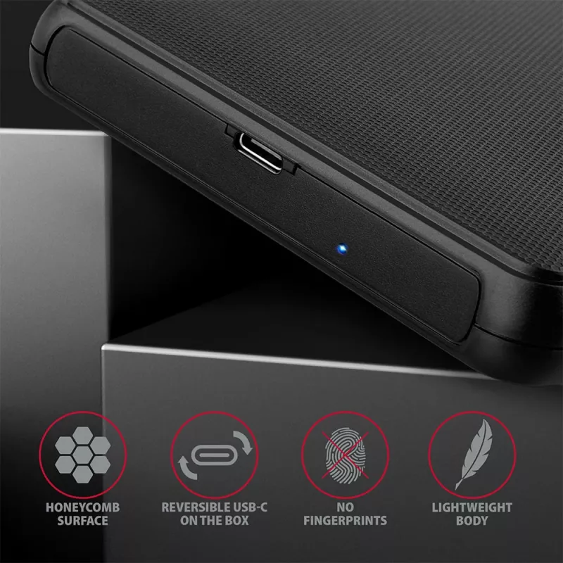 Axagon EE25-SLC schroefloze USB-C 3.2 Gen 1 - SATA 6G externe behuizing voor 2,5 inch SSD/HDD