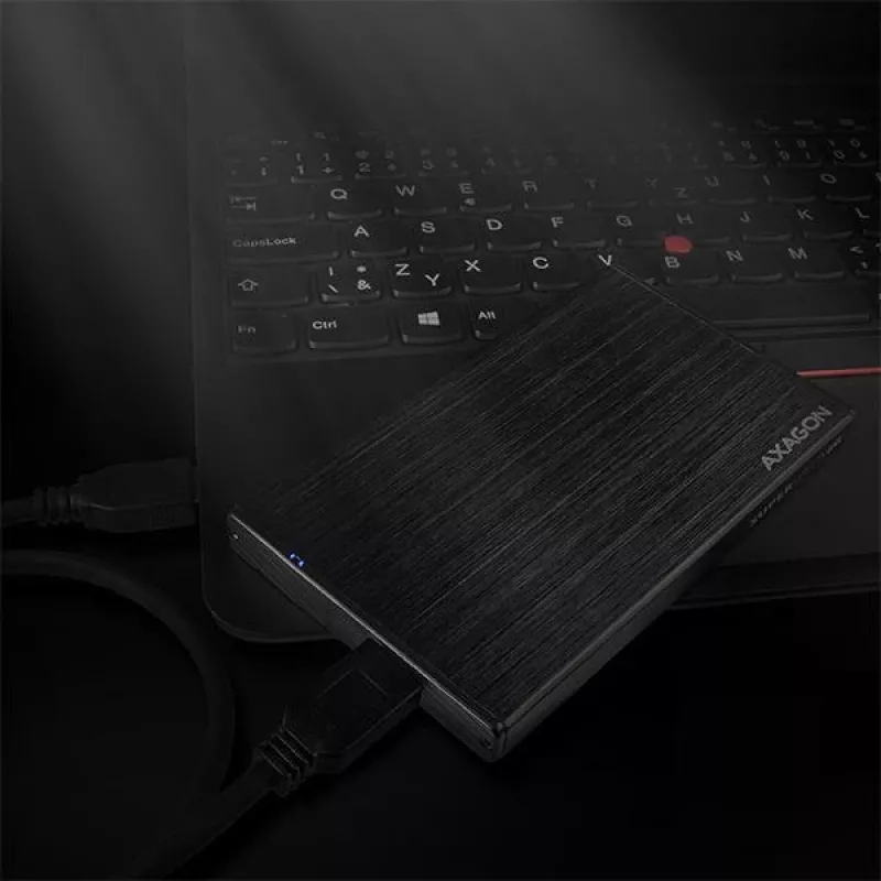 Axagon EE25-XA6 compacte aluminium USB 3.2 Gen 1 - SATA 6G externe behuizing voor 2,5 inch SSD/HDD