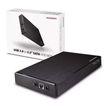 Axagon EE35-XA3 compacte aluminium USB 3.2 Gen 1 externe behuizing SATA voor 3,5 inch harde schijven