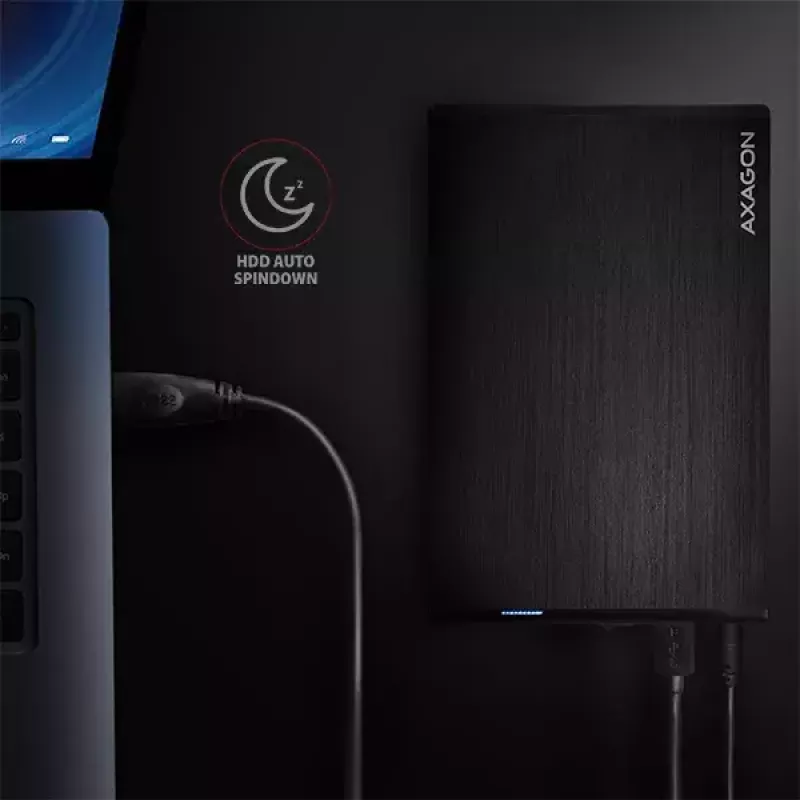 Axagon EE35-XA3 compacte aluminium USB 3.2 Gen 1 externe behuizing SATA voor 3,5 inch harde schijven
