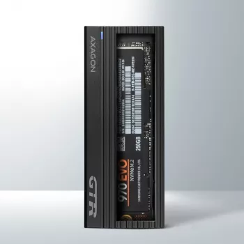 Axagon EEM2-GTR externe USB-C 3.2 Gen 2 metalen behuizing voor M.2 NVMe SSD's
